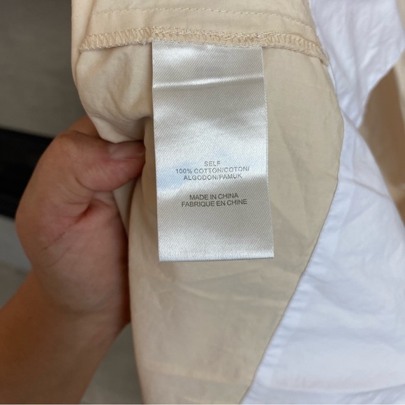 TIBI Colorblock Trapeze Poplin Midi Dress, Size XS - Picture 3 of 12